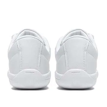 HWJHMX Girls Cheer Shoes White Youth Cheerleading Shoes Dance Athletic Training Breathable Dancing Lightweight Competition Comfortable Sport Sneakers