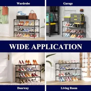 Kitsure Shoe Rack - Stackable Organizer for Any Space