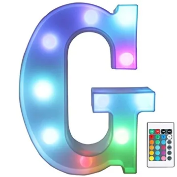 Pooqla Colorful LED Marquee Letter Lights with Remote – The Perfect Party Decor
