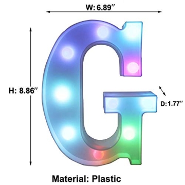 Colorful LED Marquee Letter Lights - Pooqla