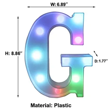 Colorful LED Marquee Letter Lights - Pooqla