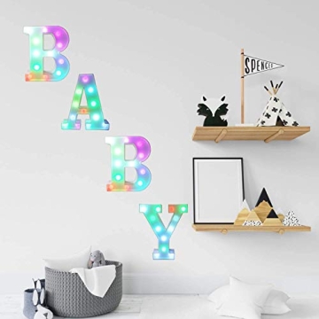 Colorful LED Marquee Letter Lights - Pooqla