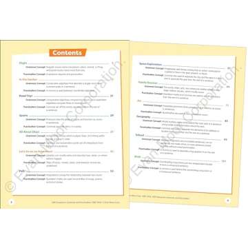 Evan-Moor Skill Sharpeners Grammar and Punctuation Workbook, Grade 4, Nouns, Verbs, Sentence Structu...