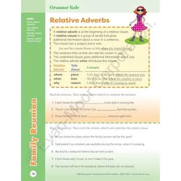 Evan-Moor Skill Sharpeners Grammar and Punctuation Workbook, Grade 4, Nouns, Verbs, Sentence Structure, Subject, Predicate, Language Handbook, Real-World Practice, Fun Activities, Homeschool, Practice