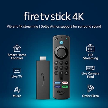 Amazon Fire TV Stick 4K Ultra HD Streaming Smart Home Control