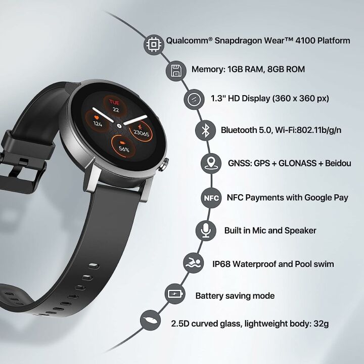 Ticwatch E3 Smart Watch with Health Tracking & GPS