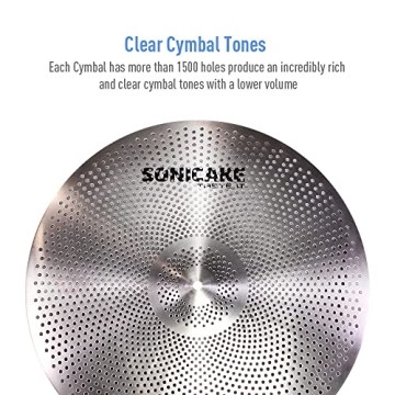 SONICAKE Low Volume Cymbal Pack For Quieter Practice