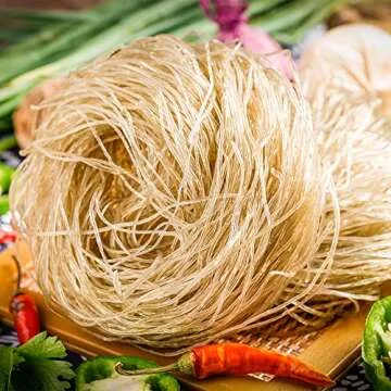 ONTRUE Sweet Potato Glass Noodles, Circle Shape, Korean Vermicelli Pasta, Fat-free and Gluten-free, 100% Sweet Potato Starch, No Additive, No Alum inside, 10.58 Oz (300g)