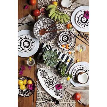 FLBER OUTLET Macrame Table Runner Handwoven Boho Wedding Table Decoration Bedding Blanket 13.8"x 118"