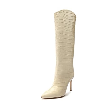 Elegant SCHUTZ Women's Maryana Tall Boots - Comfort meets Style in Eggshell