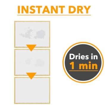 SpaceAid Stone Drying Mat for Kitchen Counter, Bamboo Rack Dish Pad, Instant Dry Diatomaceous Earth Mat Dishes, Stone Dish Fast Drying Mat Board (15.8 x 11.8 inch, White)