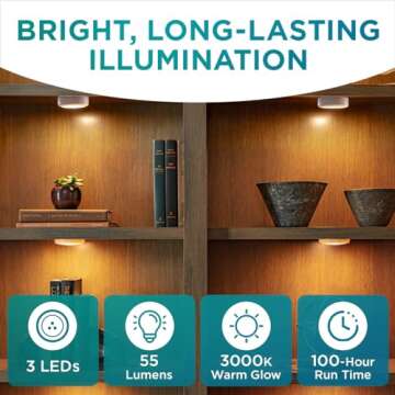 Brilliant Evolution Stick On Puck Lights for Your Home