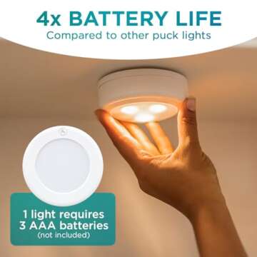 Brilliant Evolution Stick On Puck Lights for Your Home