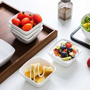 ZONEYILA 4 Oz Ceramic Dip Bowls Set for Stylish Serving