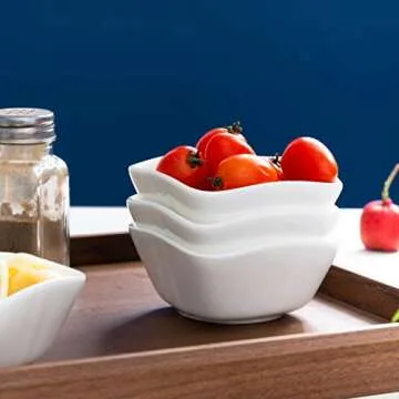 ZONEYILA 4 Oz Ceramic Dip Bowls Set for Stylish Serving