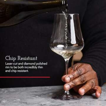 Gabriel-Glas Universal Crystal Wine Glasses for Gifts