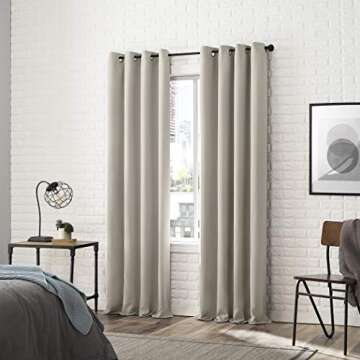 Sun Zero Soho Blackout Energy Efficient Curtains, 54"x96"