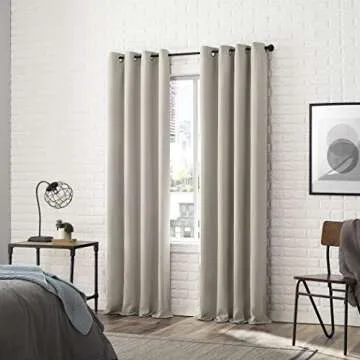 Sun Zero Soho Blackout Energy Efficient Curtains, 54"x96"