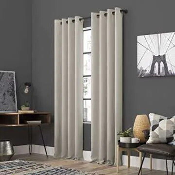 Sun Zero Soho Blackout Energy Efficient Curtains, 54"x96"