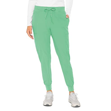 Med Couture Women's Peaches Collection Seamed Jogger Scrub Pant - Stylish & Comfortable for Work