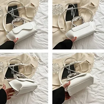 Stylish Small Silver Crossbody Bag for Women 2024