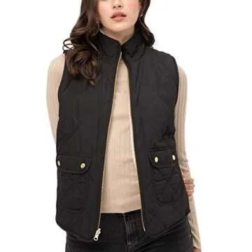 FASHION BOOMY Reversible Quilted Vest Women's Jacket