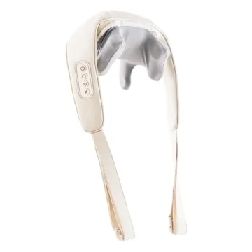 Neck Massager with Heat, Shiatsu Neck and Shoulder Massage, 4D Deep Tissue Kneading Massager for Nec...