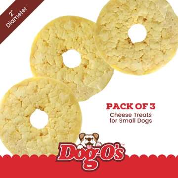 Marcoot Dog-O’s Cheesy Chompers, All Natural, Made in The USA, Grain Free, Real Cheese Treats for ...