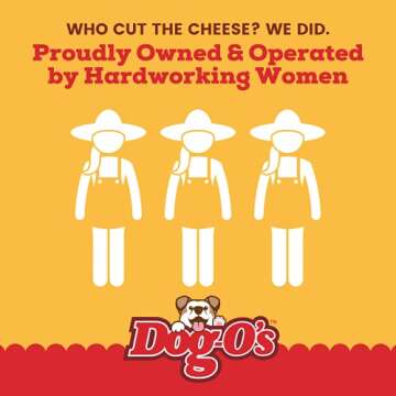 Marcoot Dog-O’s Cheesy Chompers, All Natural, Made in The USA, Grain Free, Real Cheese Treats for Small Dogs (Pack of 3 Crunchy Treats)