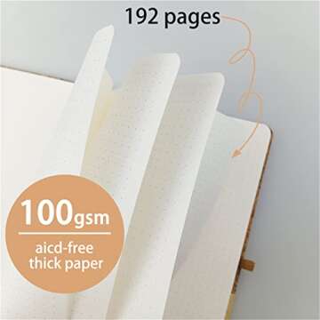 Keegood Dotted Bullet Journal Notebook for Creative Writing