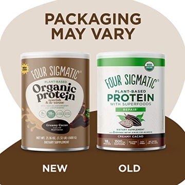Four Sigmatic Vegan Creamy Cacao Protein Powder | 21.16 oz