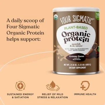 Four Sigmatic Vegan Creamy Cacao Protein Powder | 21.16 oz