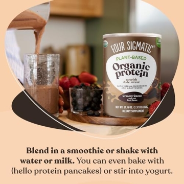 Four Sigmatic Vegan Creamy Cacao Protein Powder | 21.16 oz