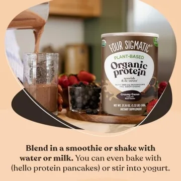 Four Sigmatic Vegan Creamy Cacao Protein Powder | 21.16 oz