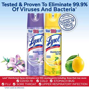 Lysol Disinfectant Spray Bundle - Germ-Killing Formula