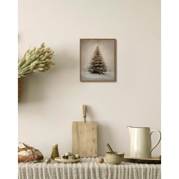 KISSFOX Vintage Christmas Tree Wall Art Ideal Holiday Gift