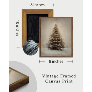 KISSFOX Vintage Christmas Tree Wall Art Ideal Holiday Gift
