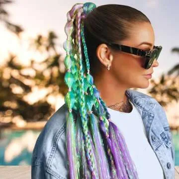 Luviri 26” Jumbo Ombre Hair Extensions & Tinsel