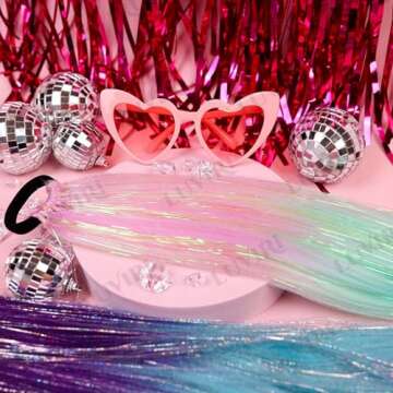 Luviri 26” Jumbo Ombre Hair Extensions & Tinsel