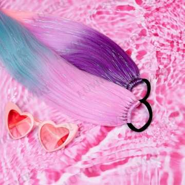 Luviri 26” Jumbo Ombre Hair Extensions & Tinsel