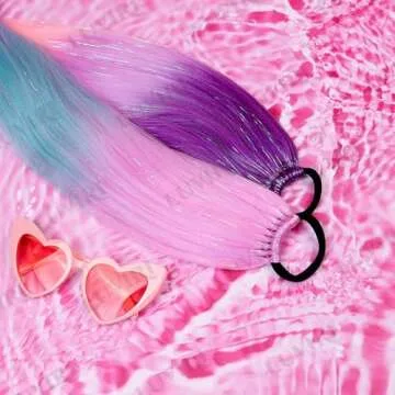 Luviri 26” Jumbo Ombre Hair Extensions & Tinsel