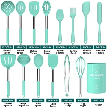 Premium Umite Chef Silicone Cooking Utensils Set - 15pcs