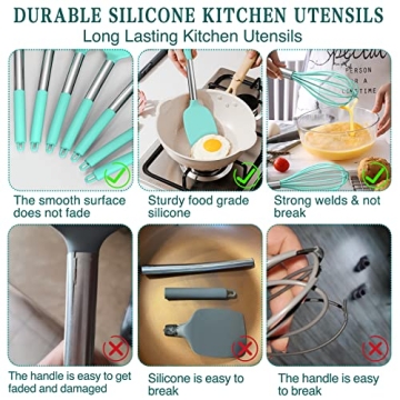 Premium Umite Chef Silicone Cooking Utensils Set - 15pcs