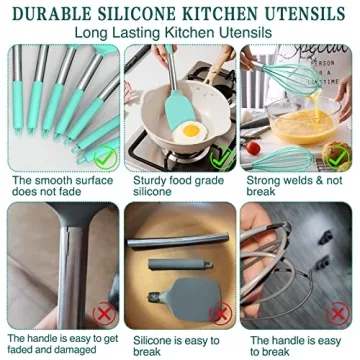 Premium Umite Chef Silicone Cooking Utensils Set - 15pcs