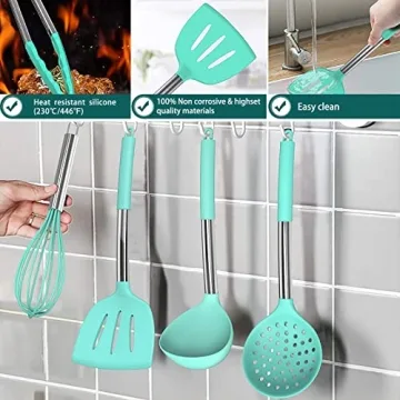 Premium Umite Chef Silicone Cooking Utensils Set - 15pcs