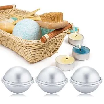 Caydo Metal Bath Bomb Molds for Creative Crafting