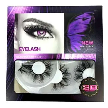 HBZGTLAD 2021 New 25mm 3D Faux Mink Hair Cross False Eyelashes 5 Pairs Long Eye Lashes Handmade Thick Makeup Beauty Extension Tools (WX-28)