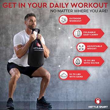 Kettle Smart Adjustable Kettlebell for Travel Workouts