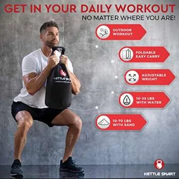 Kettle Smart Adjustable Kettlebell for Travel Workouts