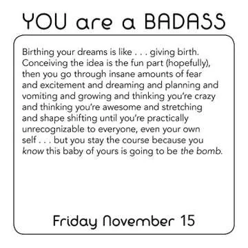 You are a Badass 2019 Desk Boxed Calendar for Daily Inspiration